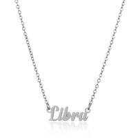 Simple Style Letter Stainless Steel Plating Pendant Necklace 1 Piece sku image 9