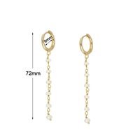 1 Pair Elegant Simple Style Animal Heart Shape Plating Inlay Copper Pearl 18k Gold Plated Drop Earrings Ear Cuffs Ear Studs sku image 9