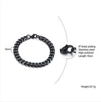 304 Stainless Steel Punk Plating Geometric Bracelets main image 3