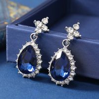 Elegant Luxurious Geometric Alloy Inlay Rhinestones Gold Plated Silver Plated Women's Earrings Necklace main image 4