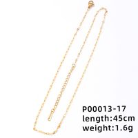 1 Piece 304 Stainless Steel Copper Zircon Gold Plated Letter sku image 4