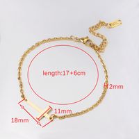 Simple Style Commute Solid Color Stainless Steel 18K Gold Plated None Bracelets In Bulk main image 2
