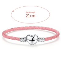 Simple Style Commute Heart Shape Sterling Silver Plating Silver Plated Bangle sku image 1