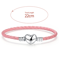Simple Style Commute Heart Shape Sterling Silver Plating Silver Plated Bangle sku image 2
