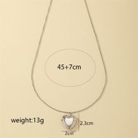 1 Pièce Style Simple Forme De Cœur Alliage Placage Femmes Pendentif main image 8