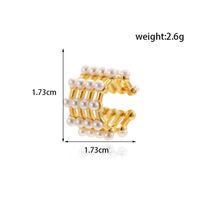 1 Piece French Style Simple Style Korean Style C Shape Pearl Copper Ear Cuffs sku image 1