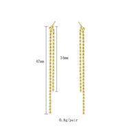 1 Pair Simple Style Geometric Plating Inlay Copper Zircon 18k Gold Plated Hoop Earrings Ear Cuffs Ear Studs sku image 1