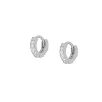 1 Pair Simple Style Geometric Plating Inlay Copper Zircon 18k Gold Plated Hoop Earrings Ear Cuffs Ear Studs sku image 10