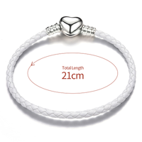 Classic Style Streetwear Heart Shape Sterling Silver Plating Silver Plated Bangle sku image 6