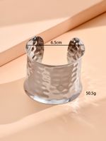 Vintage Style Streetwear Solid Color Alloy Women's Bangle main image 2