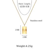 304 Stainless Steel 18K Gold Plated IG Style Sweet Plating Carving Heart Shape Pendant Necklace sku image 3