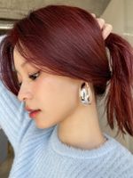 1 Pair Streetwear Solid Color Alloy Hoop Earrings main image 5