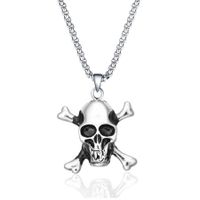 Retro Punk Style Sheep Head Pendant Exaggerated Men And Women Necklace Jewelry sku image 6