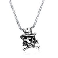 Retro Punk Style Sheep Head Pendant Exaggerated Men And Women Necklace Jewelry sku image 82