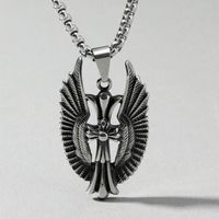 Retro Punk Style Sheep Head Pendant Exaggerated Men And Women Necklace Jewelry sku image 7
