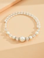 Lady Simple Style Geometric Imitation Pearl Alloy Women's Necklace main image 4