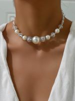 Lady Simple Style Geometric Imitation Pearl Alloy Women's Necklace main image 1