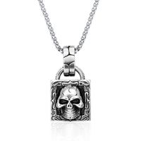 Retro Punk Style Sheep Head Pendant Exaggerated Men And Women Necklace Jewelry sku image 68