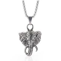 Retro Punk Style Sheep Head Pendant Exaggerated Men And Women Necklace Jewelry sku image 17