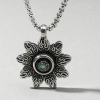 Retro Punk Style Sheep Head Pendant Exaggerated Men And Women Necklace Jewelry sku image 3