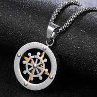Retro Punk Style Sheep Head Pendant Exaggerated Men And Women Necklace Jewelry sku image 74