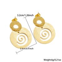 1 Pair Simple Style Classic Style Heart Shape Bee Plating Stainless Steel 18k Gold Plated Earrings sku image 3