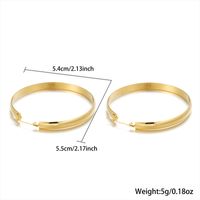 1 Pair Simple Style Classic Style Heart Shape Bee Plating Stainless Steel 18k Gold Plated Earrings sku image 4