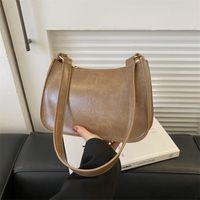 Women's Pu Leather Solid Color Classic Style Square Zipper Shoulder Bag main image 5