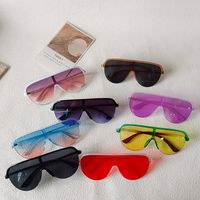 Artistic Streetwear Geometric Pc Resin Avaitor Half Frame Women's Sunglasses main image 3