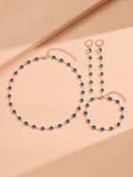 Elegant Geometric Alloy Plastic Women's Bracelets Earrings Necklace main image 7