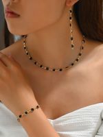 Elegant Geometric Alloy Plastic Women's Bracelets Earrings Necklace main image 9