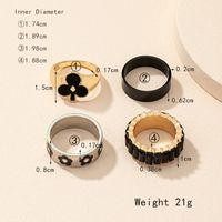 Hip-hop Vintage Style Lady Flower Alloy Enamel Plating Inlay Artificial Rhinestones 14k Gold Plated Women's Rings main image 6
