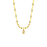 Elegant Retro Brief Titan Stahl Überzug Inlay Künstliche Perlen Halskette Mit Anhänger sku image 1