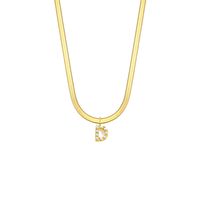 Elegant Retro Brief Titan Stahl Überzug Inlay Künstliche Perlen Halskette Mit Anhänger sku image 23