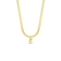Elegant Retro Brief Titan Stahl Überzug Inlay Künstliche Perlen Halskette Mit Anhänger sku image 24