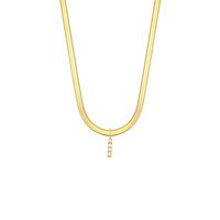 Elegant Retro Brief Titan Stahl Überzug Inlay Künstliche Perlen Halskette Mit Anhänger sku image 6