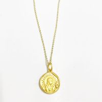 Simple Style Constellation Copper 14k Gold Plated Pendant Necklace In Bulk sku image 8