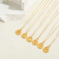 Simple Style Constellation Copper 14k Gold Plated Pendant Necklace In Bulk main image 8