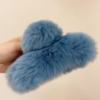 Women's Simple Style Solid Color Plush Hair Claws sku image 6