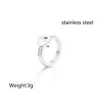 304 Stainless Steel 18K Gold Plated Casual Streetwear Solid Color Rings main image 2