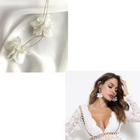 1 Pair Sweet Flower Resin Drop Earrings main image 4