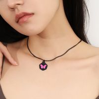 Basic Modern Style Butterfly Alloy Plating Women's Pendant Necklace main image 1