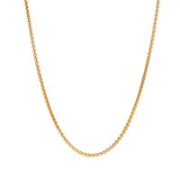201 Stainless Steel Gold Plated Simple Style Solid Color Necklace sku image 6