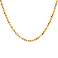 201 Stainless Steel Gold Plated Simple Style Solid Color Necklace sku image 8