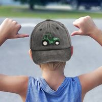 Children Unisex Casual Car Embroidery Curved Eaves Baseball Cap main image 2