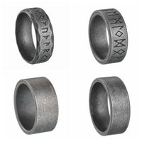 Basic Punk Classic Style Geometric Titanium Steel Men's Rings main image 6