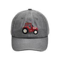 Children Unisex Casual Car Embroidery Curved Eaves Baseball Cap sku image 2
