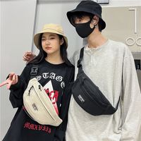 Unisex Preppy Style Streetwear Sports Solid Color Nylon Waist Bags main image 4