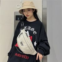 Unisex Preppy Style Streetwear Sports Solid Color Nylon Waist Bags main image 5