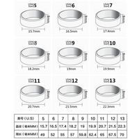 8mm Matte Stainless Steel Men's Ring Simple Fashion Jewelry Wholesale main image 11